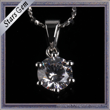 Simple et Fashion Style diamant synthétique Prong réglage pendentif bijoux
